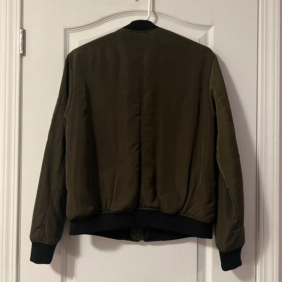 Small Zara Olive green bomber jacket - Picture 9 of 9